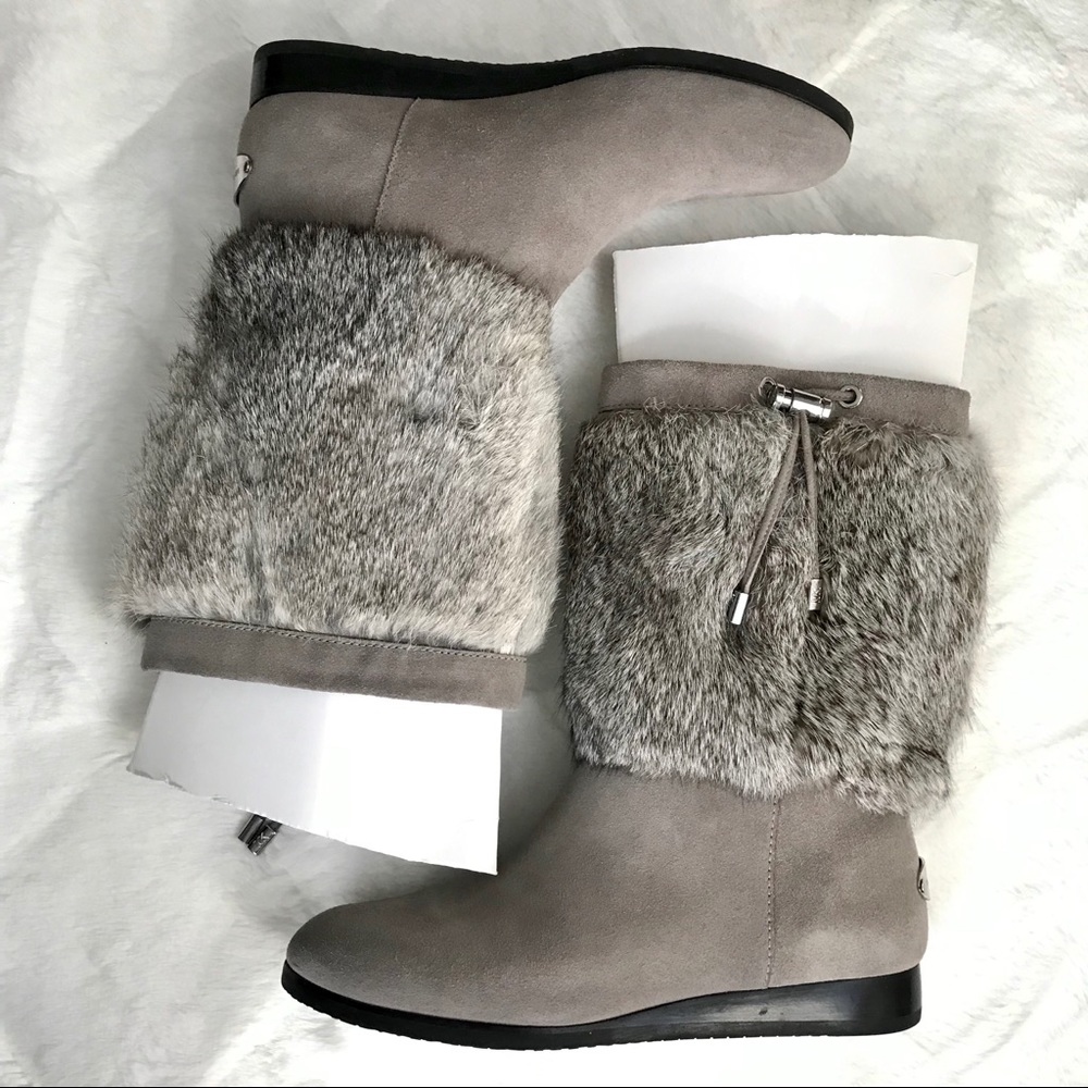 Michael Kors | Fur Boots | Size 6 | Gray